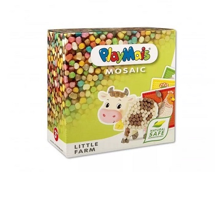 PlayMais MOSAIC FARM – Oltre 2300 Pezzi Per Creare Animali Della Fattoria, Gioco Creativo Naturale Per Bambini