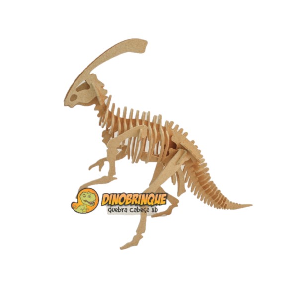 Quebra-Cabeça Tiranossauro Rex 3D Brilha no Escuro 25 Peças