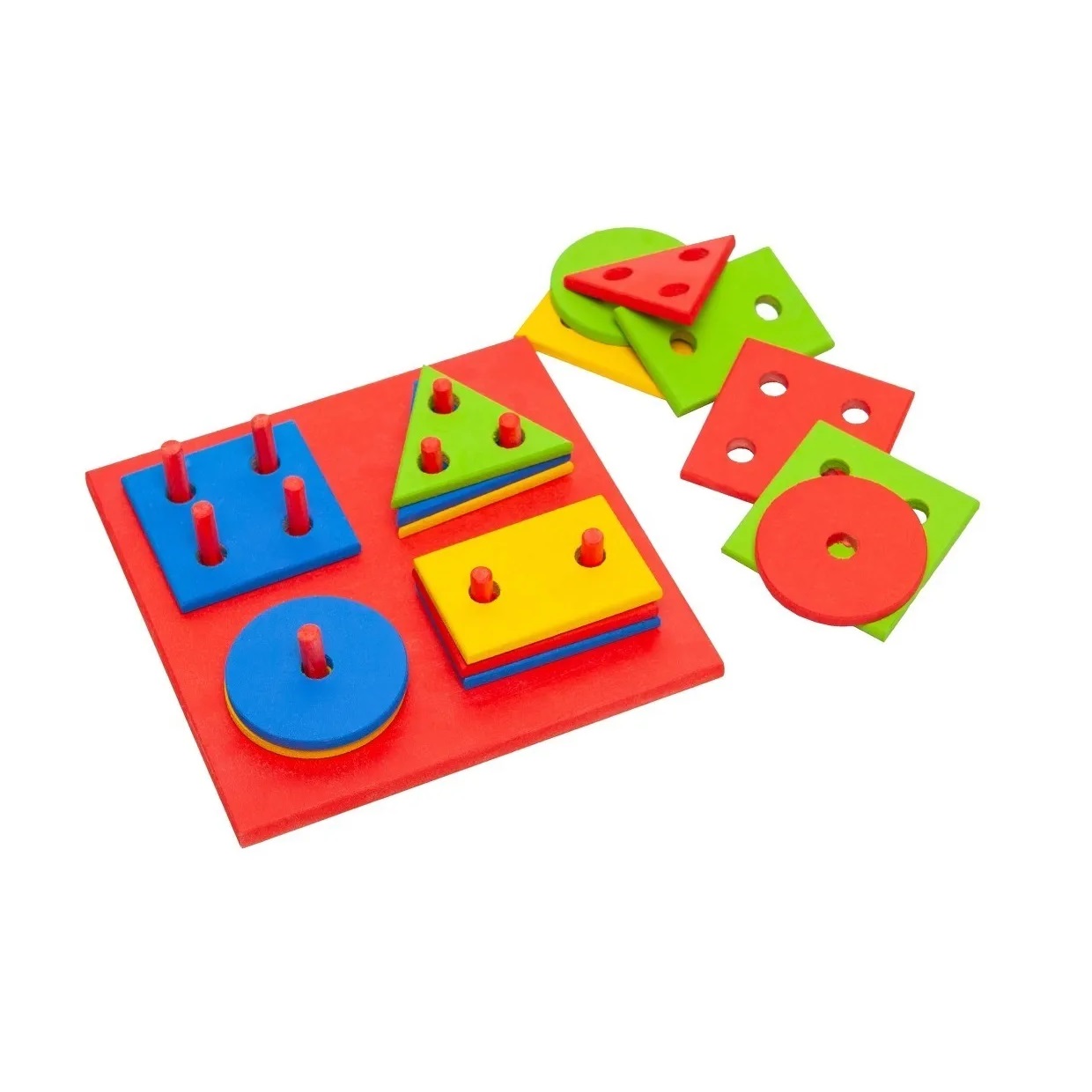 Dominó Educativo Formas Geométricas Pedagógico Em Madeira MDF Escolar  Maninho Brinquedos